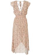 Suboo Leopard Print Maxi Dress - Pink & Purple