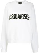 Dsquared2 Crossed Logo Print Sweater - White