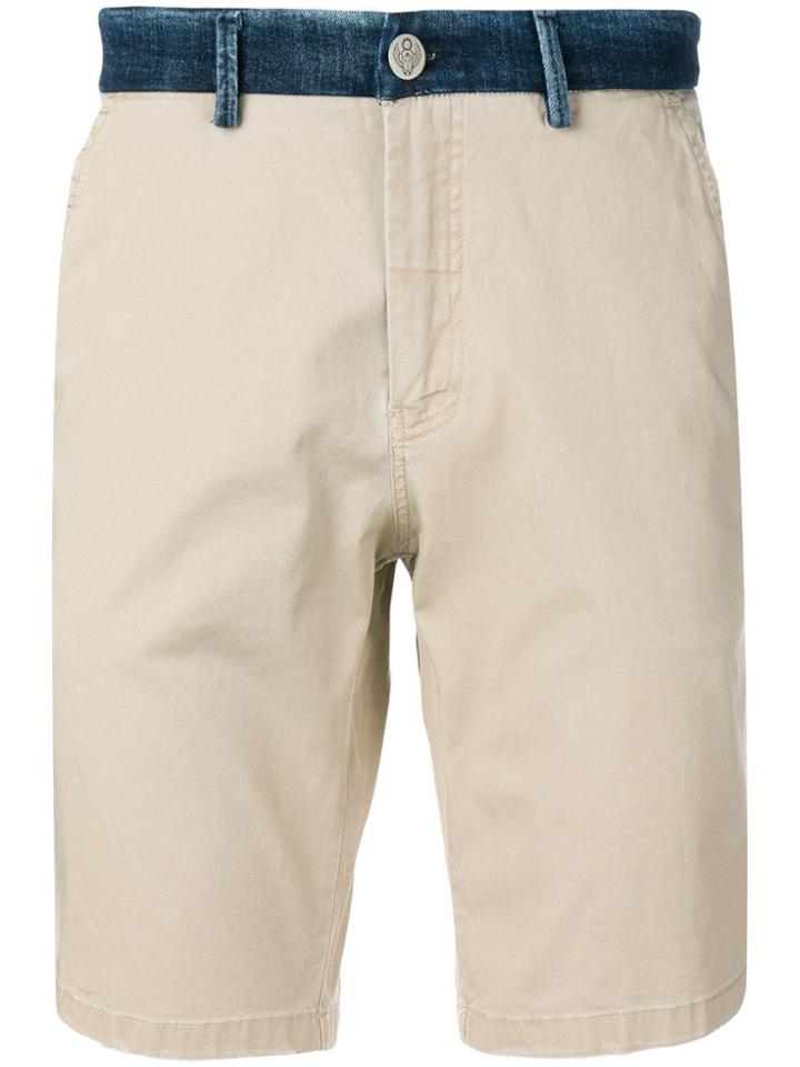 Frankie Morello Slim-fit Chino Shorts - Neutrals