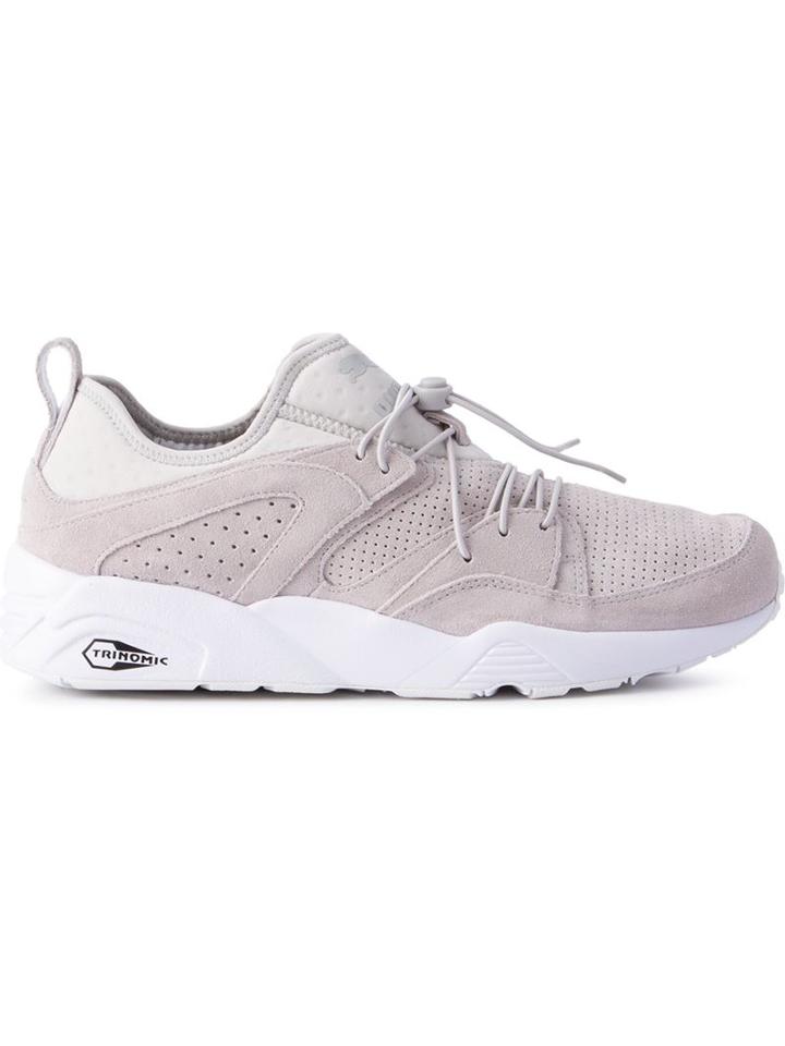 Puma Blaze Of Glory Soft Sneakers, Men's, Size: 28, Grey, Rubber/artificial Leather