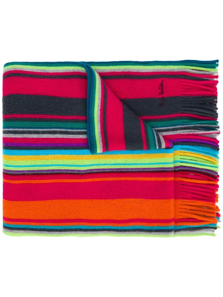 Ps By Paul Smith Striped Scarf - Yellow & Orange