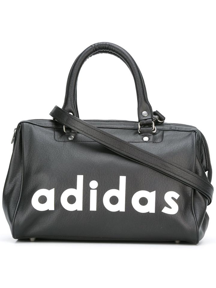 Adidas Originals Logo Print Tote, Women's, Black, Polyurethane/polyester