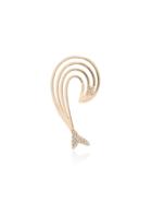 Yvonne Léon Diamond And 18k Yellow Gold Curve Dolphin Earring -
