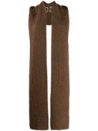 Courrèges Hooded Scarf - Brown