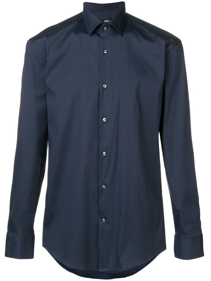Boss Hugo Boss Pointed Collar Shirt - Blue