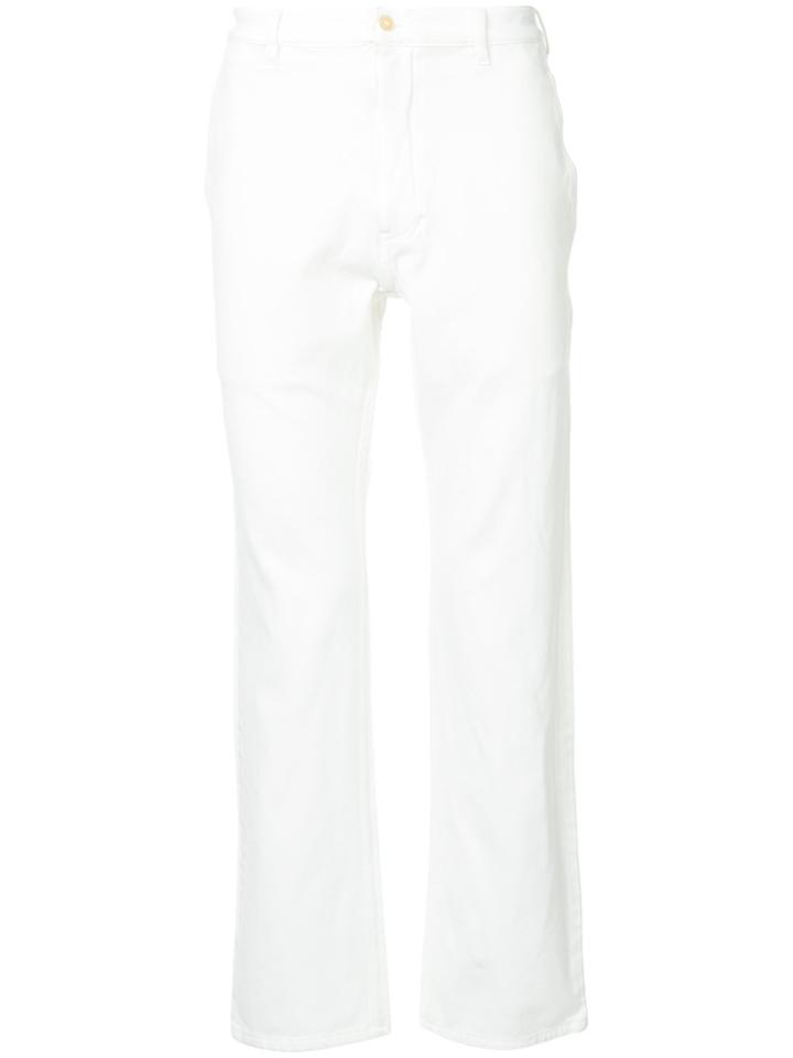 Comme Des Garçons Homme Plus Slim Regular Trousers - White