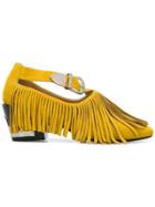 Toga Fringed Pumps - Yellow & Orange