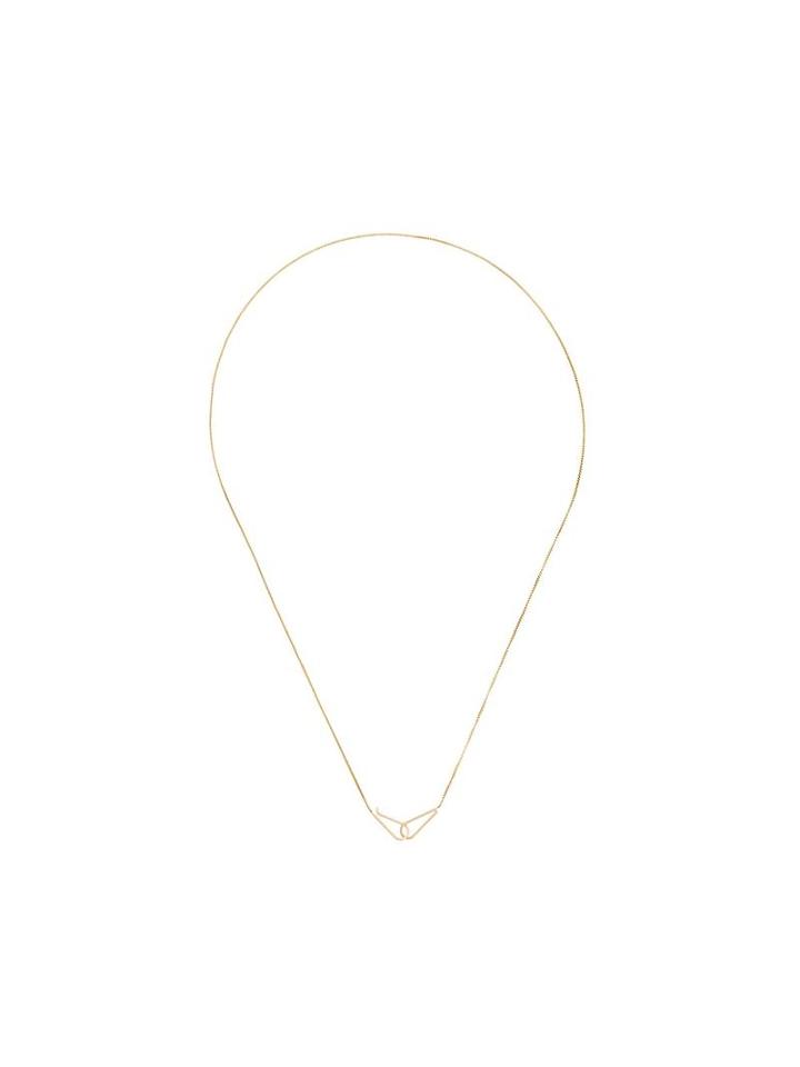By Boe Short Hook Necklace, Women's, Metallic