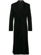 Comme Des Garçons Homme Plus Belted Coat - Black