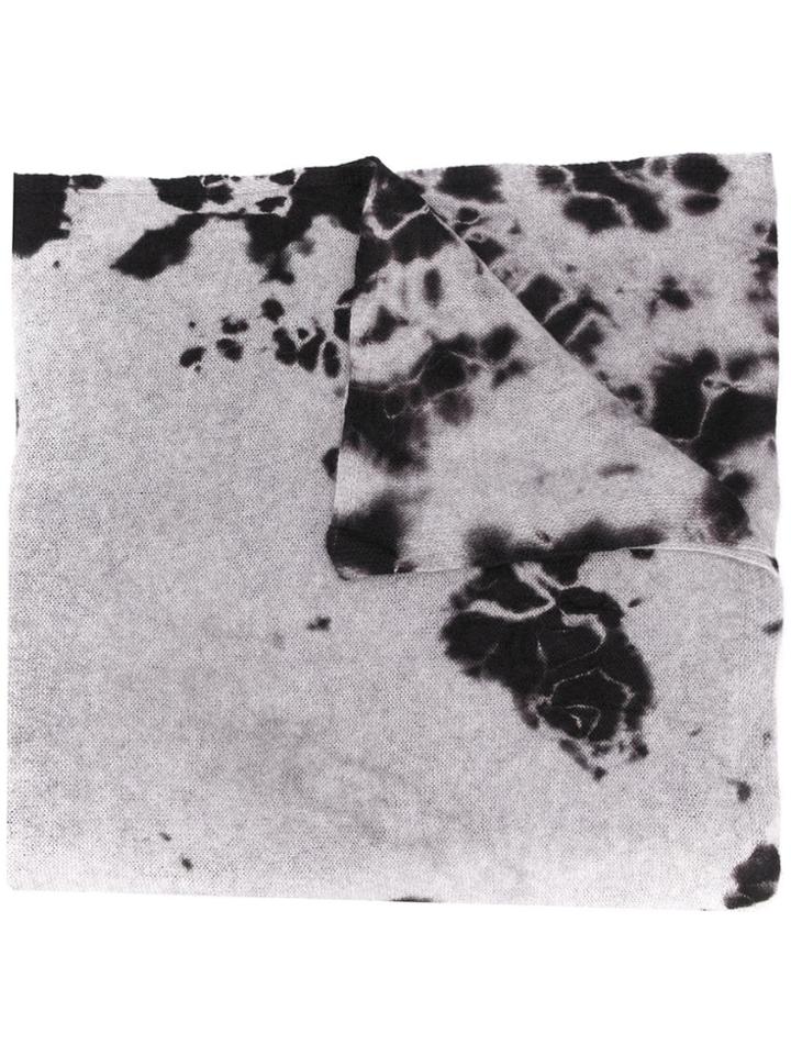 Suzusan Bleach Print Scarf - Grey