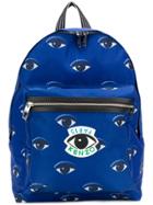 Kenzo Eye Print Backpack - Blue