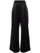 Puma Puma X Rihanna Oversized Velvet Trousers, Women's, Size: Medium, Black, Polyester/spandex/elastane/viscose