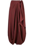 Jacquemus Belted Harem Trousers - Brown