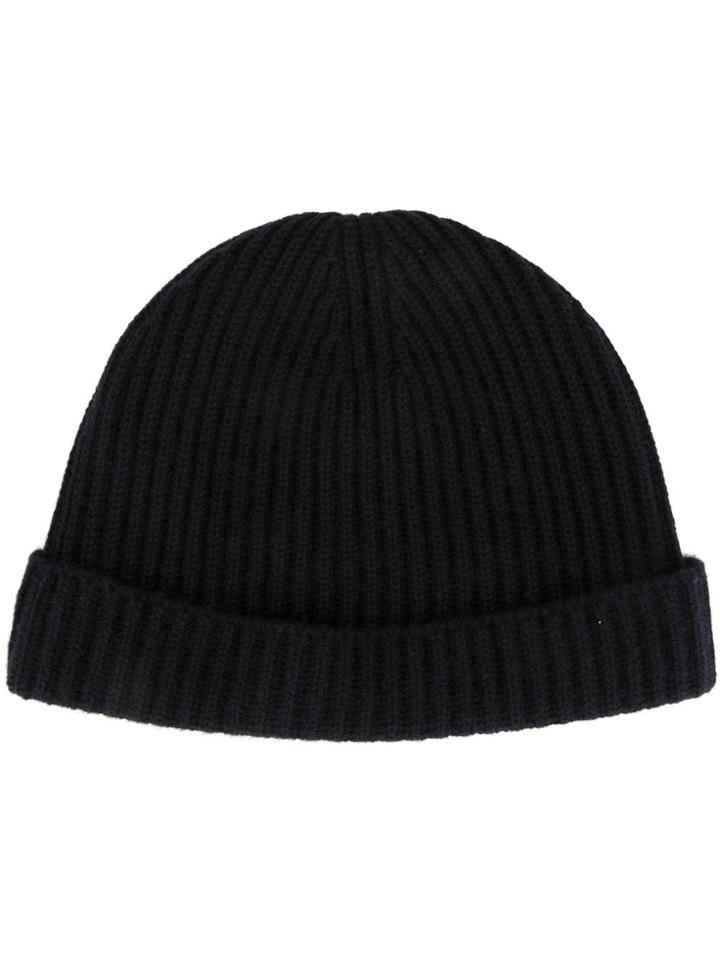 N.peal Ribbed Hat - Blue