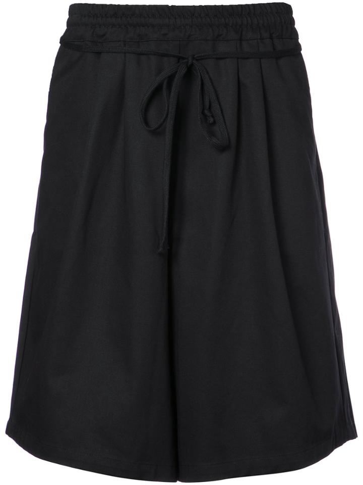 Komakino Flared Track Shorts - Black