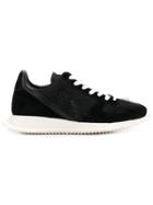 Rick Owens Textured Panel Sneakers - Black
