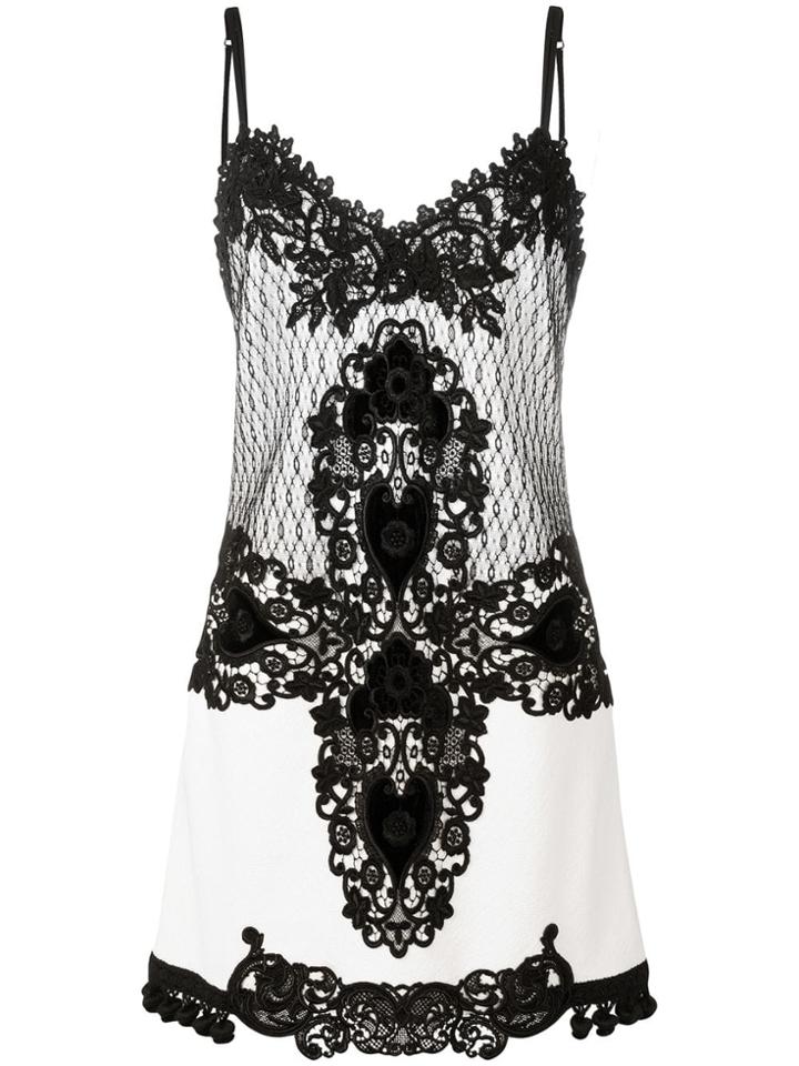 Fausto Puglisi Lace Slip-on Dress - White