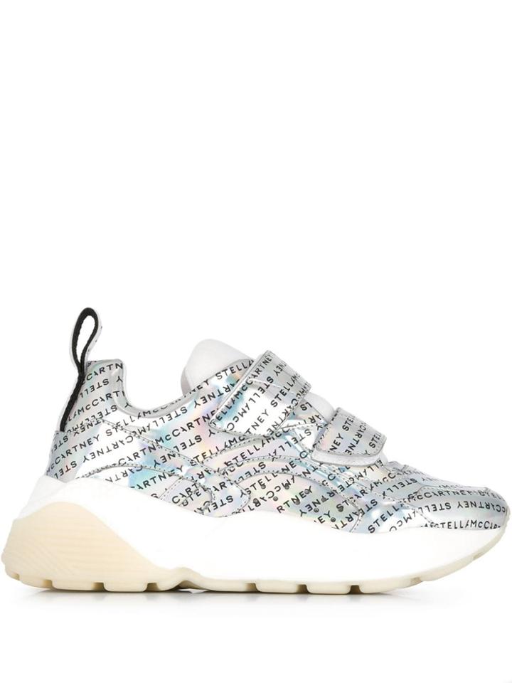 Stella Mccartney Eclypse Logo Print Sneakers - Silver