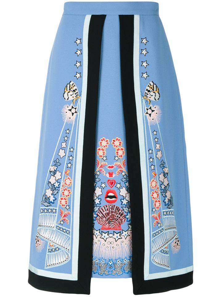 Temperley London Parchment Layer Skirt - Blue