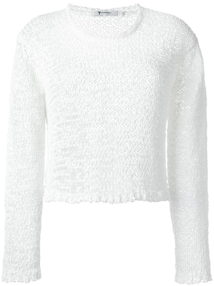 T By Alexander Wang Open Knit Jumper