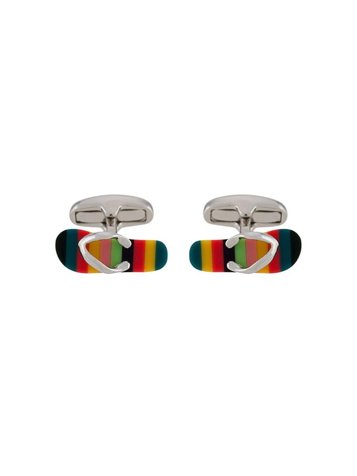 Paul Smith Flip Flop Cufflinks - Silver