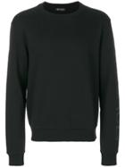 Versace Logo Sleeve Sweatshirt - Black