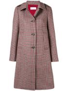 Red Valentino Single-breasted Check Coat