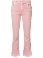 7 For All Mankind Crop Slim Illusion Skinny Jeans - Pink