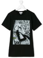 Dkny Kids - Teen Spray Print T-shirt - Kids - Cotton - 14 Yrs, Black