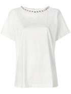 Moncler Embellished Collar T-shirt - White