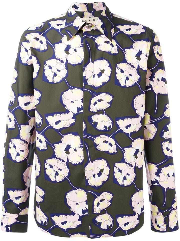 Marni Whisper Print Shirt - Green