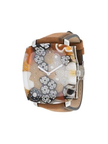 Yunik Klimt Tonneau Watch - Brown