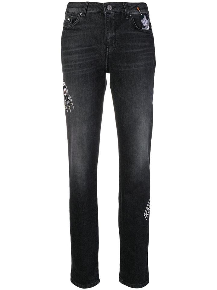 Karl Lagerfeld Space Karl Girlfriend Jeans - Black