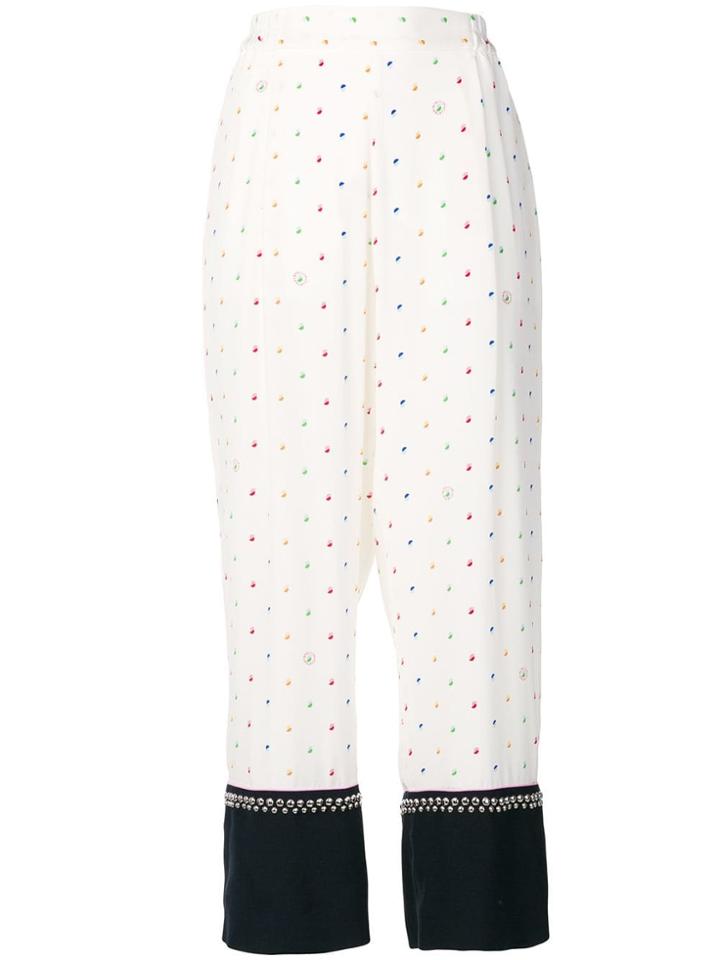 Stella Mccartney Printed Studded Trousers - White