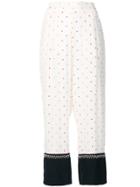 Stella Mccartney Printed Studded Trousers - White