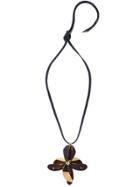 Marni Floral Embellished Necklace - Black