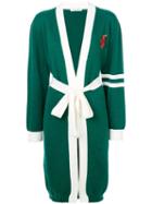 Vivetta - Sequin Embellished Cardi-coat - Women - Wool - 42, Green, Wool