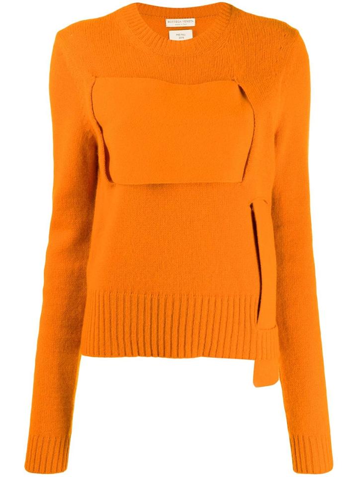 Bottega Veneta Interwoven Jumper - Orange