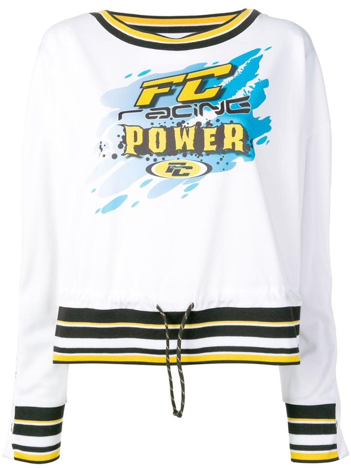 Faith Connexion Fc Racing Print Jumper - White