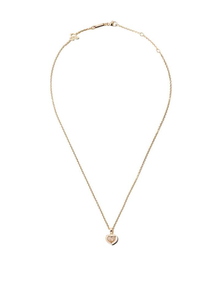 Chopard 18kt Yellow Gold Happy Diamonds Icons Pendant Necklace