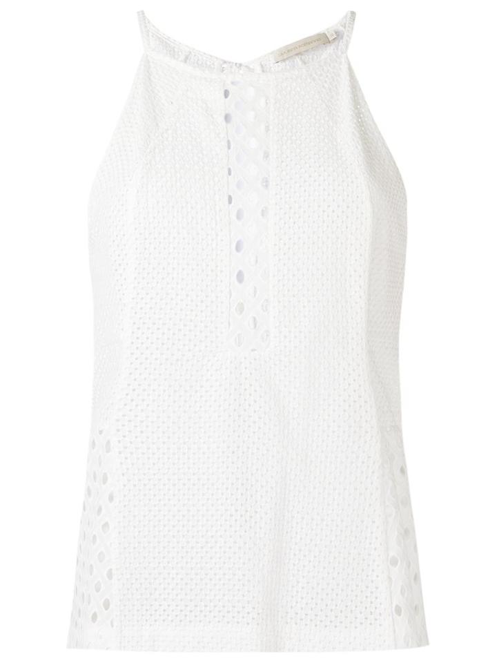 Giuliana Romanno Lace Top, Women's, Size: 36, White, Cotton