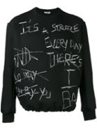 Selfmade By Gianfranco Villegas - Embroidered Sweatshirt - Men - Viscose/wool - 50, Black, Viscose/wool