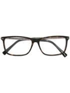 Ermenegildo Zegna Square Frame Glasses, Brown, Acetate/metal