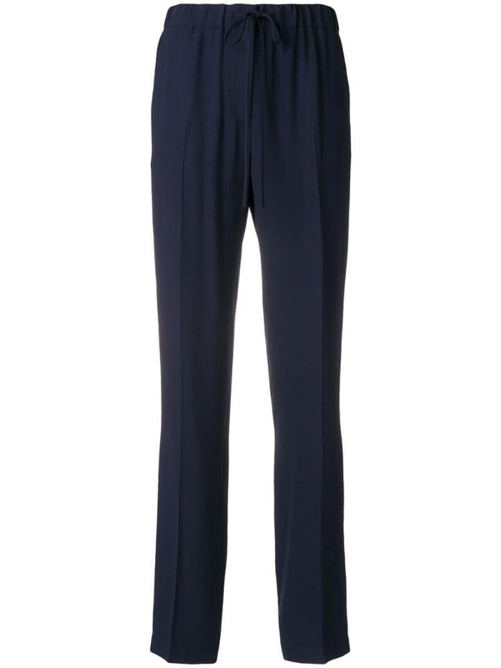 Jil Sander Satin-effect Darrell Trousers - Blue
