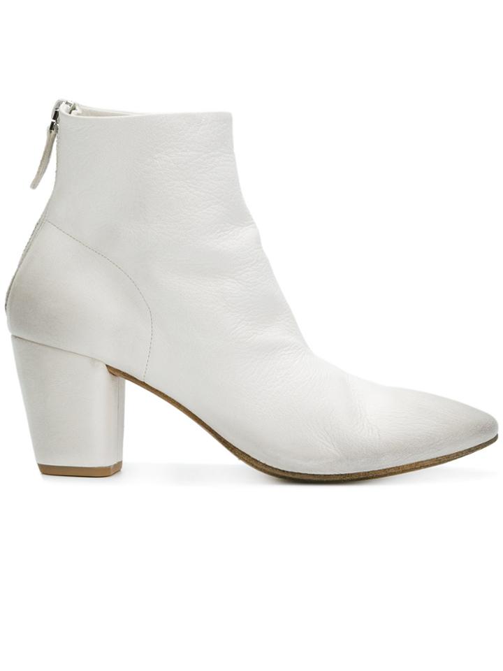 Marsèll Chunky Heel Ankle Boots - White