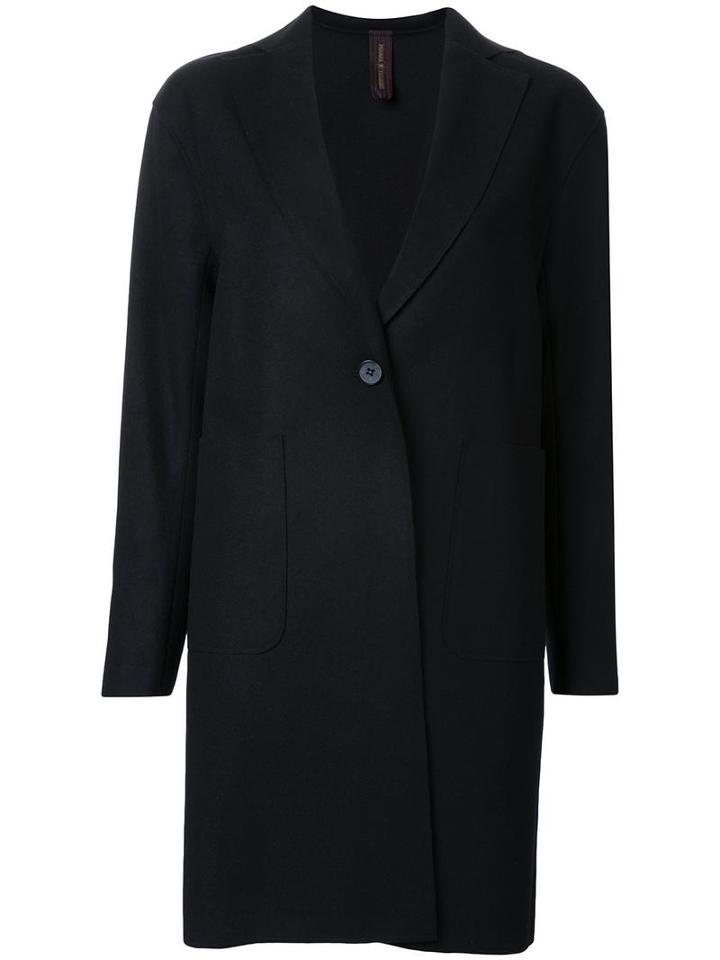 Miharayasuhiro Single Button Coat, Women's, Size: 38, Black, Wool