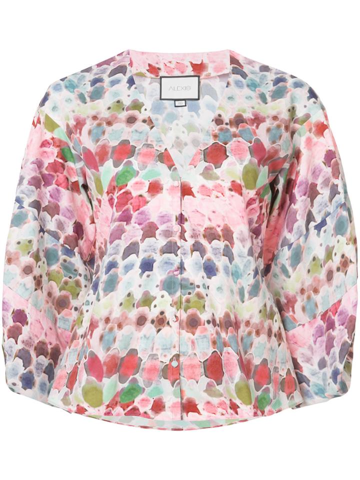 Alexis Watercolor Print Shirt - Multicolour