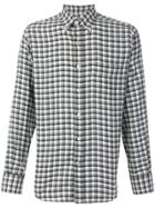 Canali Modern Fit Checked Shirt - Green