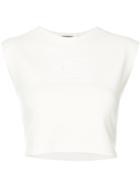 Fenty X Puma - Cropped Tank - Women - Cotton/polyester/spandex/elastane - M, White, Cotton/polyester/spandex/elastane