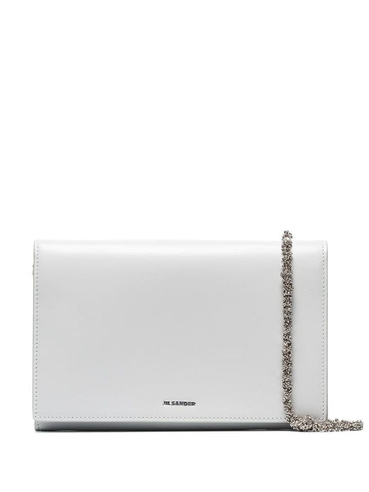 Jil Sander Tangle Clutch Bag - White